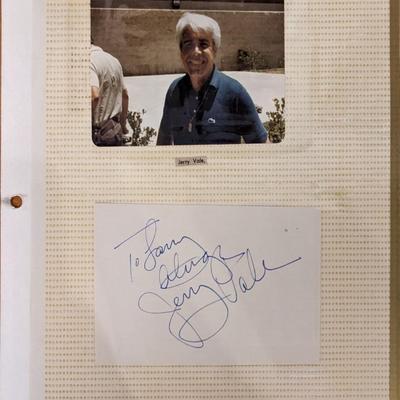 Jerry Vale Original Photograph and Signature Cut