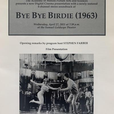 Bye Bye Birdie unsigned program