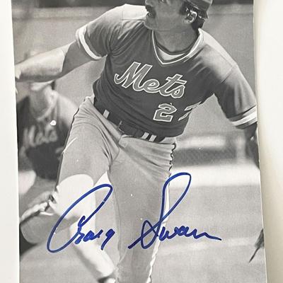 New York Mets Craig Swan signed photo