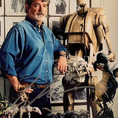Star Wars George Lucas signed photo