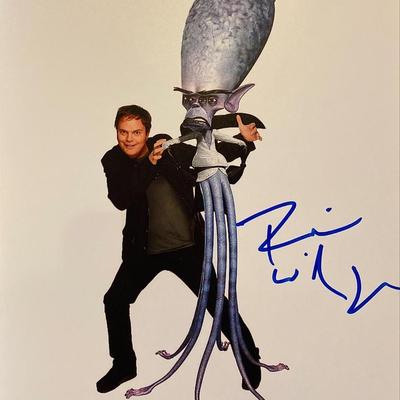 Monsters vs. Aliens Rainn Wilson signed movie photo. GFA Authenticated