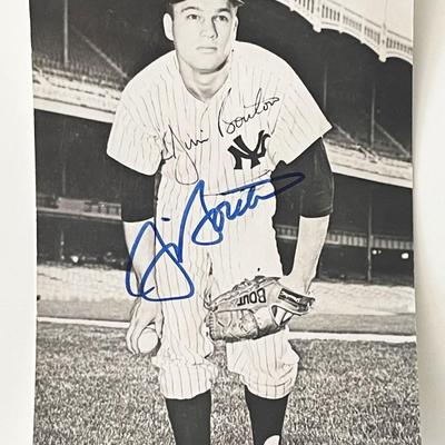 New York Yankees Jim Bouton signed photo