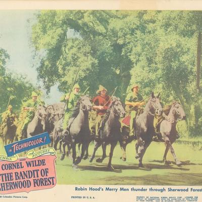 The Bandit of Sherwood Forest 1946 original vintage lobby card