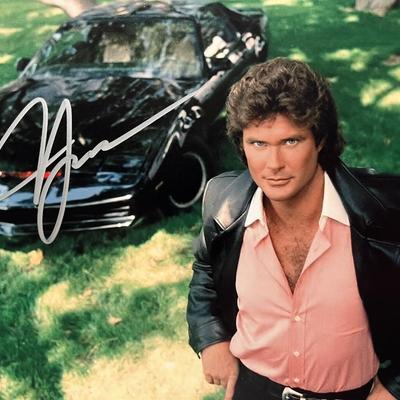 Knight Rider David Hasselhoff signed  photo