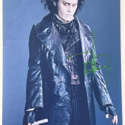 Sweeny Todd Johnny Depp signed photo