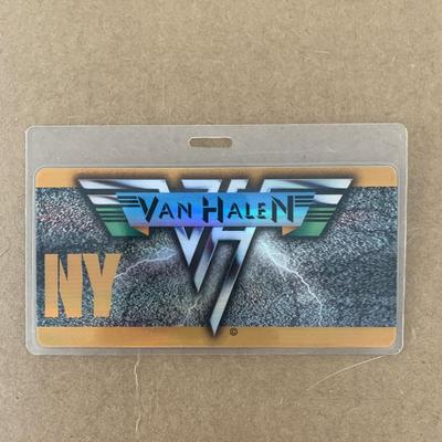 Van Halen NY backstage pass
