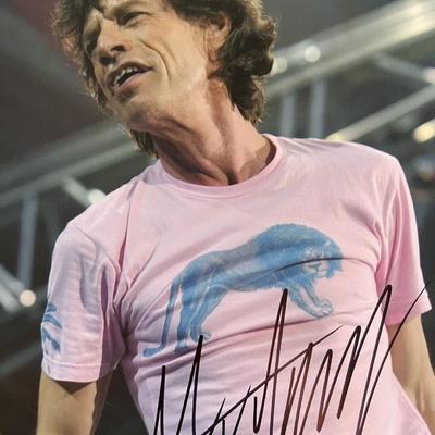 Rolling Stones Mick Jagger signed photo