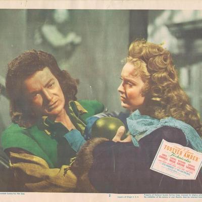 Forever Amber 1947 original vintage lobby card