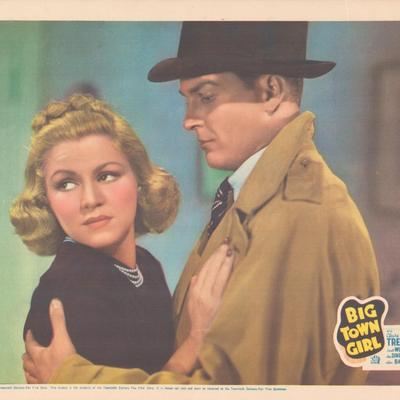 Big Town Girl 1937 original vintage lobby card