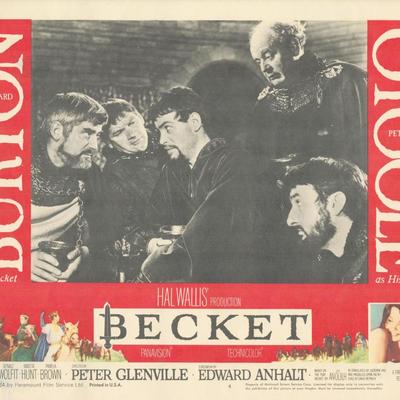 Becket 1964 original vintage lobby card