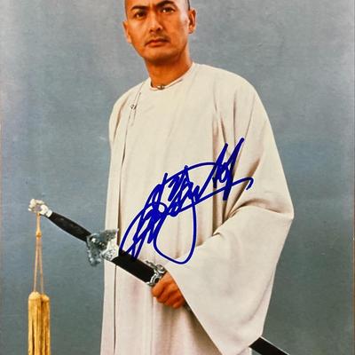 Crouching Tiger, Hidden Dragon Chow Yun-fat signed movie photo. GFA Authenticated