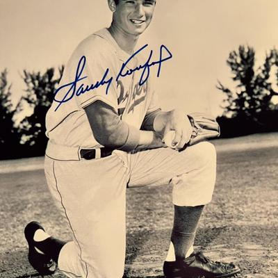 Sandy Koufax signed photo