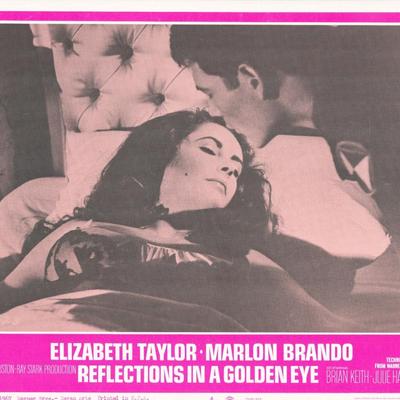 Reflections in a Golden Eye 1967 original vintage lobby card