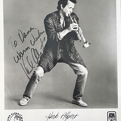 Musician Herb Alpert signed photo