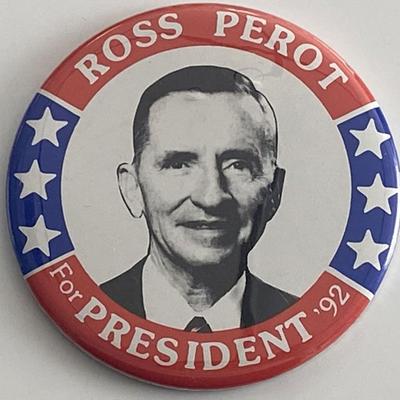 Ross Perot for President 1992 pin