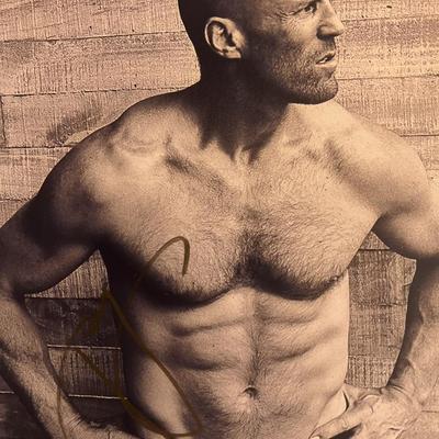 Jason Statham signed photo.