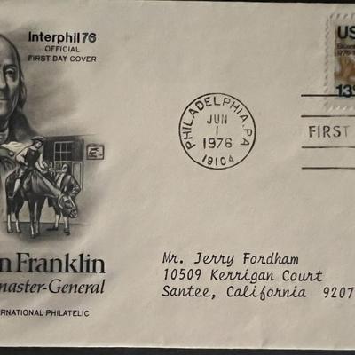 Benjamin Franklin Postmaster-General FDC