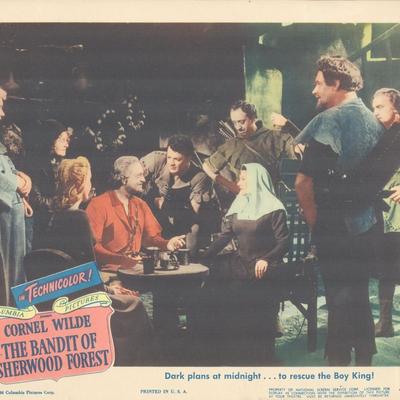 The Bandit of Sherwood Forest 1946 original vintage lobby card