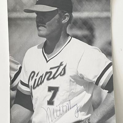 SF Giants Milt May signed photo