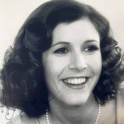 Carrie Fisher signed photo