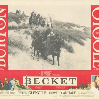 Becket 1964 original vintage lobby card