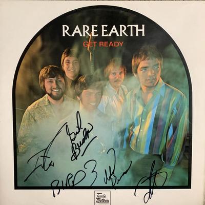 Rare Earth Get Ready signed album. GFA Authenticated