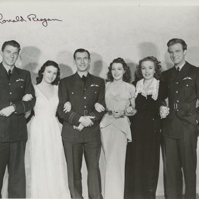 Ronald Reagan signed movie photo