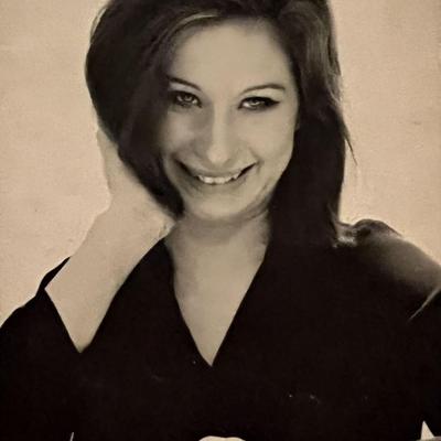 Barbra Streisand facsimile signed photo. 3x5 inches