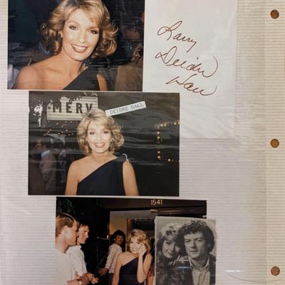 Deidre Hall Photo Album Page with signature cut