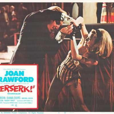 Berserk! 1967 original vintage lobby card