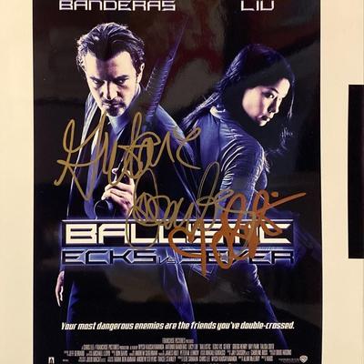 Ballistic: Ecks vs. Sever Lucy Liu and Antonio Banderas signed movie photo