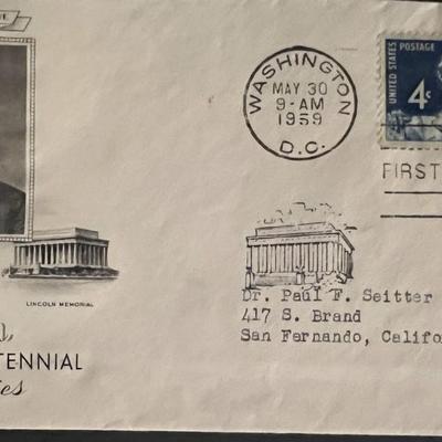 Abraham Lincoln Sesquicentennial FDC