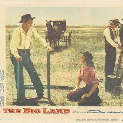 The Big Land 1957 original vintage lobby card