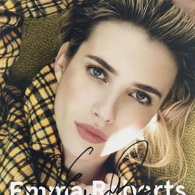 Emma Roberts signed photo