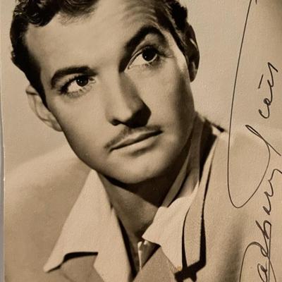 Zachary Scott facsimile signed photo. 3x5 inches