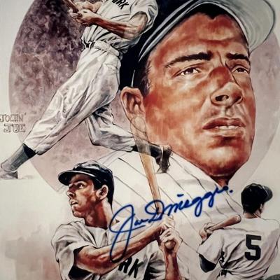 Joe DiMaggio signed photo