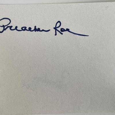 Preacher Roe original signature