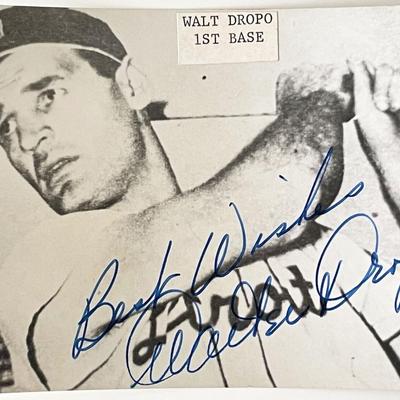 Boston Red Sox Walt Dropo signed photo