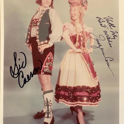 Your Show of Shows Sid Caesar and Imogene Coca signed photo. GFA Authenticated