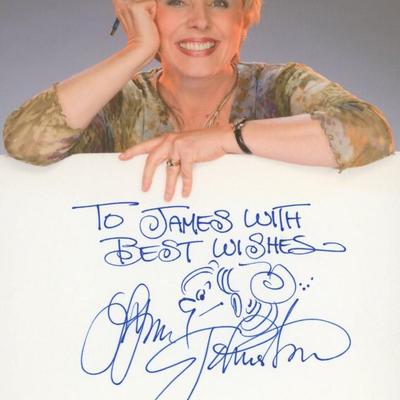 Lynn Johnston signed note