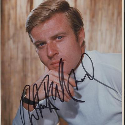 Robert Redford signed photo. GFA Authenticated