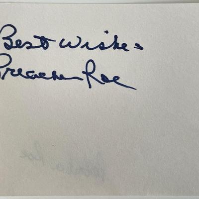 Preacher Roe original signature cut