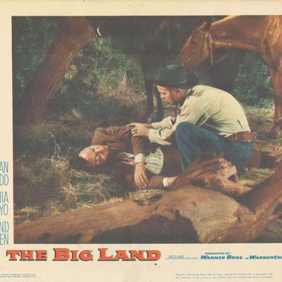 The Big Land 1957 original vintage lobby card