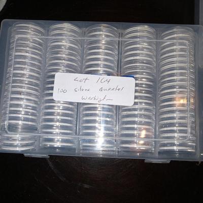 100 silver Washington Quarters