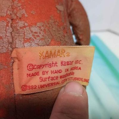 Rare vtg 1982 Kamar E.T. plush doll universal city