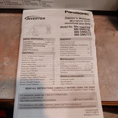 PANASONIC INVERTER MICROWAVE