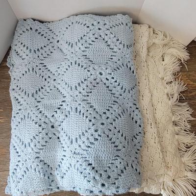 2 Handmade Crotchet Blankets