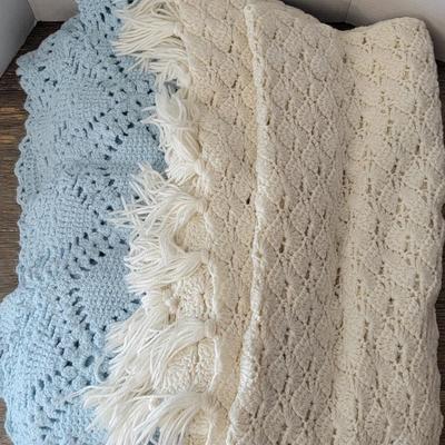 2 Handmade Crotchet Blankets