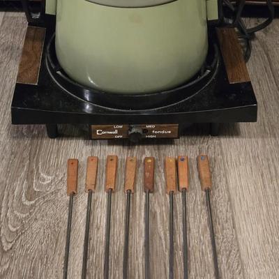 Mid Century Modern Fondue Set