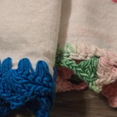 Vintage Needlework Pig Dish Towels 7 Days